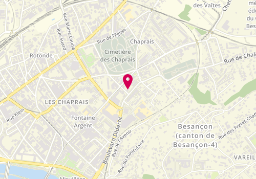 Plan de Marc Vernier Immobilier (MVI), 31 Boulevard Diderot, 25000 Besançon