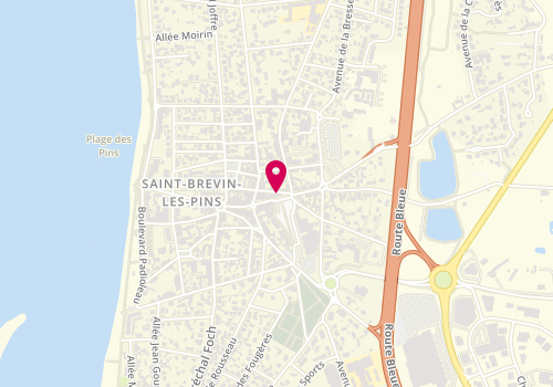 Plan de Agence Saint Brevin Les Pins, 15 Rue Albert Chassagne, 44250 Saint-Brevin-les-Pins