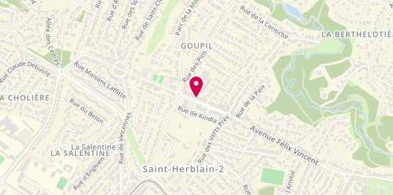 Plan de L'Adresse, 20 avenue Alexandre Goupil, 44700 Orvault