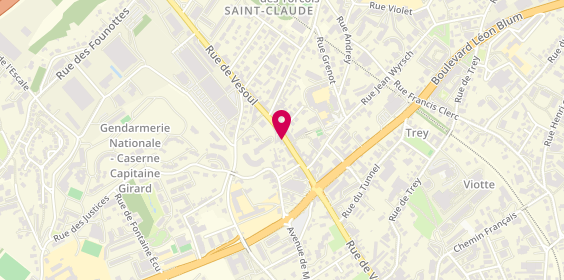 Plan de Guy Hoquet l'Immobilier, 67 Rue de Vesoul, 25000 Besançon