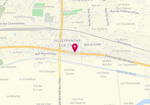 Plan de VILLEFRANCHE IMMOBILIER Villefranche sur Cher, 27 avenue de Verdun, 41200 Villefranche-sur-Cher