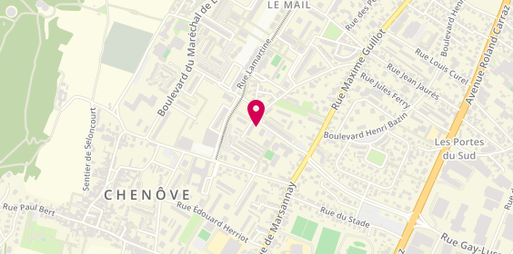 Plan de Agence Immobilière Chenôve Johann RATTOT - Aquizio - Estimation Gratuite, 4 Rue Raymond Bougeot, 21300 Chenôve