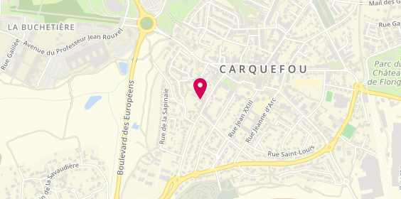 Plan de RESIDEO IMMOBILIER CARQUEFOU - Gwenaël COLLET, 22 Rue Jules Verne, 44470 Carquefou