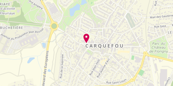 Plan de AJP Immobilier Carquefou, 12 place Aristide Briand, 44470 Carquefou