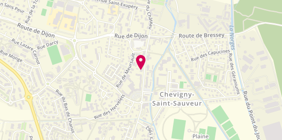Plan de Chevigny Immobilier, 28 avenue de la République, 21800 Chevigny-Saint-Sauveur