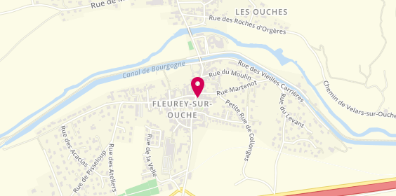Plan de Arya Immobilier, 3 grande Rue du Haut, 21410 Fleurey-sur-Ouche