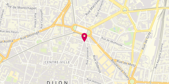 Plan de Square Habitat, 9/11 Rue Jean Jacques Rousseau, 21000 Dijon
