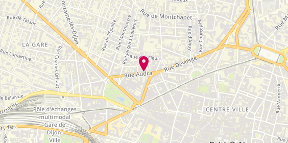 Plan de Audra Immobilier, 10 Rue Audra, 21000 Dijon
