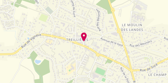 Plan de Agence Immobilière Thierry Fourny, Commerc la Chesnaie
43 Rue de la Mairie, 44119 Treillières