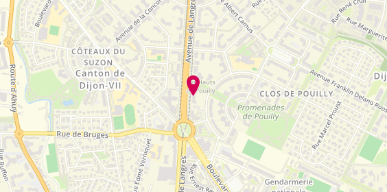 Plan de Les GFV Saint Vincent, 9 Boulevard Rembrandt, 21000 Dijon