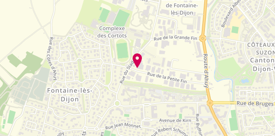Plan de JM2C Gestion Immobilière, 1 Rue de la Petite Fin, 21121 Fontaine-lès-Dijon