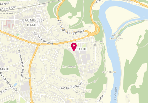 Plan de Si et P Immobiliere et Promotion, 4 Rue des Chardonnerets, 25110 Baume-les-Dames