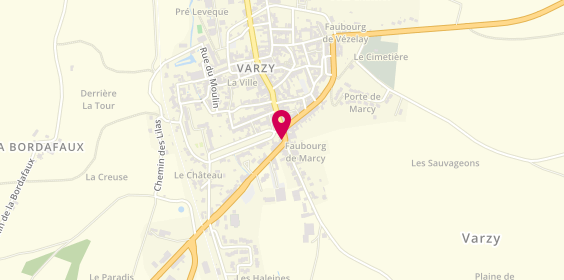 Plan de VIP Bourgogne Immobilier, 6 Rue du Faubourg de Marcy, 58210 Varzy