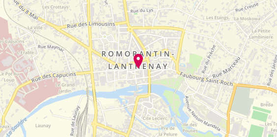 Plan de Terres de Loire Habitat Agence Sologne - Val de Cher, 10 Rue Notre Dame, 41200 Romorantin-Lanthenay