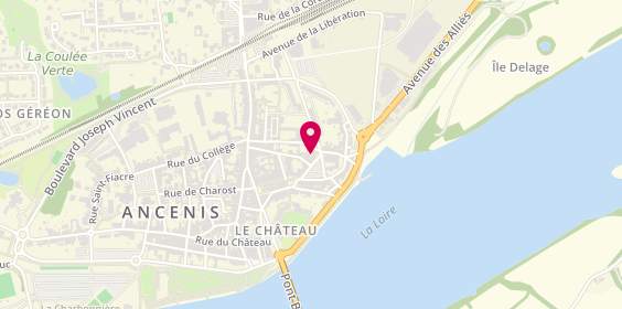 Plan de Agence A. Francois Voisine Immobilier, 53 Rue Georges Clemenceau, 44150 Ancenis-Saint-Géréon