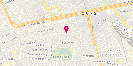 Plan de Ajc Immobilier, 63 Rue d'Entraigues, 37000 Tours