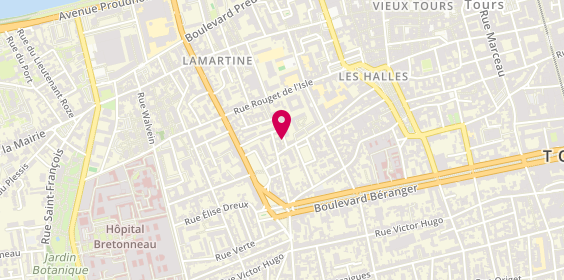 Plan de Une Bonne Agence, 19 Rue des Houx, 37000 Tours