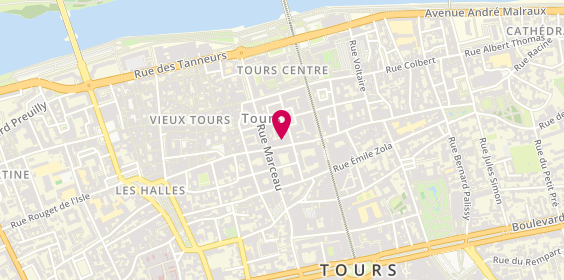 Plan de Cabinet d'Affaires Panier-Ameteau, 11 Rue des Halles, 37000 Tours