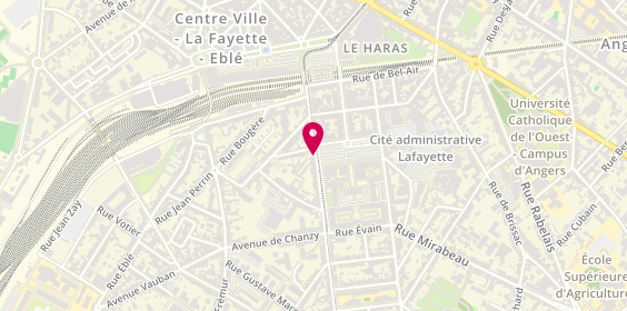 Plan de Cabinet PIGÉ & Associés, 32 Rue de Létanduère, 49000 Angers