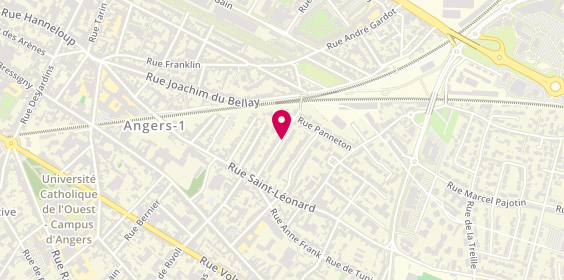 Plan de BLANCHARD Sabine, 19 Rue de la Devansaye, 49000 Angers