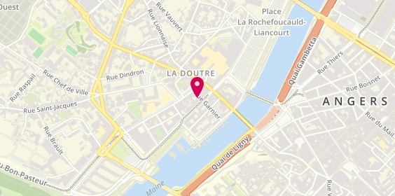Plan de Alain Rousseau Immobilière Comine, 10 Boulevard Henri Arnauld, 49100 Angers
