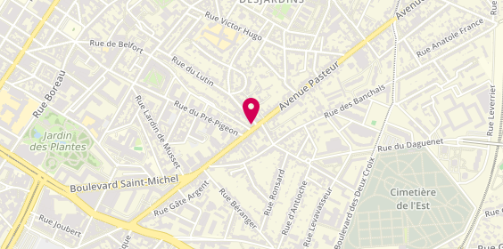 Plan de L'Adresse Pasteur, 151 avenue Pasteur, 49100 Angers