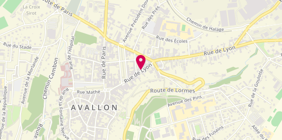 Plan de Agences JP Immobilier, 19 Rue de Lyon, 89200 Avallon