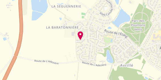 Plan de Guillaume RAOUL - Conseiller immobilier SAFTI - Avrillé/Ecouflant, 4 Rue René Daumal, 49240 Avrillé