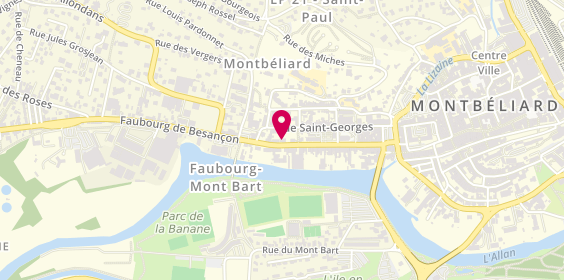 Plan de Stéphane Plaza Immobilier, 38 Faubourg de Besançon, 25200 Montbéliard