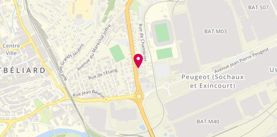Plan de Idéha, 53 avenue Chabaud Latour, 25200 Montbéliard
