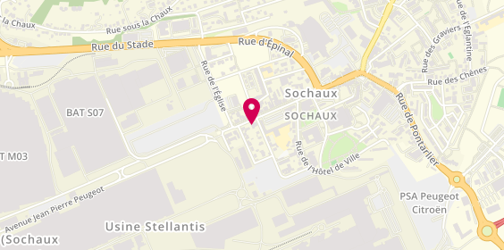 Plan de S.I.S, 30 avenue du Général Leclerc, 25600 Sochaux