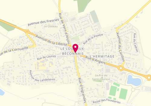 Plan de Poinsot Immobilier, 6 Rue d'Angers, 49370 Val d'Erdre-Auxence