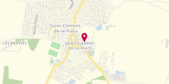 Plan de Arnaud THAUMOUX Immobilier, 9 place de l'Église, 49370 Saint-Clément-de-la-Place