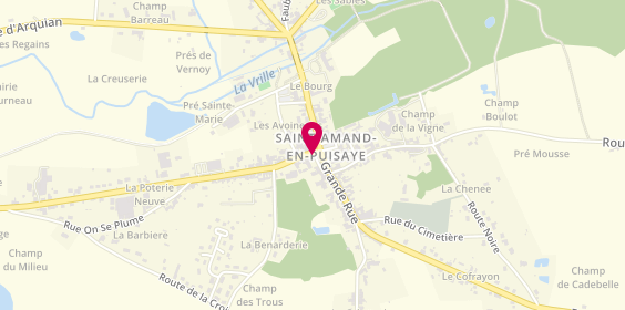 Plan de Mary Immobilier, 2 place du Marché, 58310 Saint-Amand-en-Puisaye