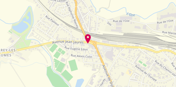 Plan de Cabinet Flammant Immobilier, 7 avenue Jean Jaurès, 21150 Venarey-Les Laumes