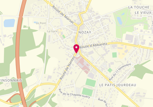 Plan de L'Adresse, 6 Route de Nantes, 44170 Nozay