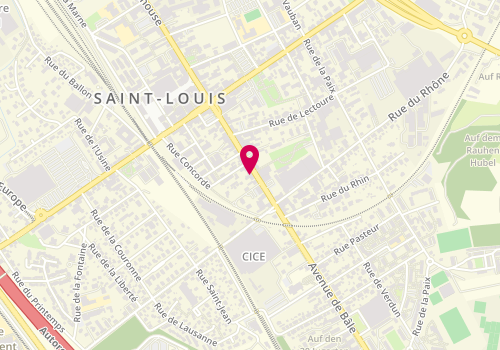 Plan de Immobilière Duchesne, 27 avenue de Bâle, 68300 Saint-Louis