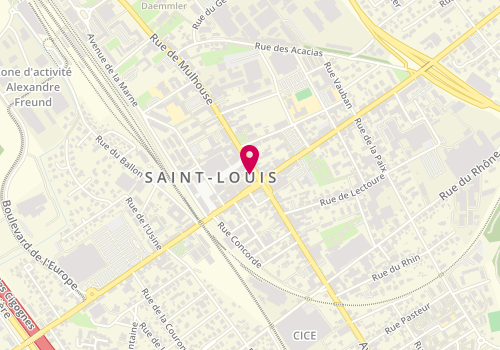 Plan de Stéphane Plaza Immobilier, 6 Rue de Mulhouse, 68300 Saint-Louis