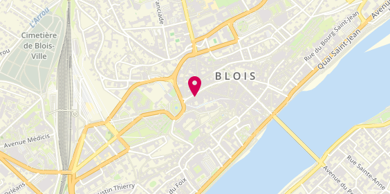 Plan de FONCIA | Agence Immobilière | Location-Syndic-Gestion-Locative | Blois | R. Porte Côte, 14 Rue Porte Côté, 41000 Blois
