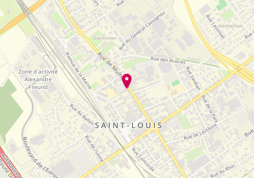 Plan de CGA Immobilier Saint-Louis - Agence immobilière à Saint Louis (68), 40 Rue de Mulhouse, 68300 Saint-Louis