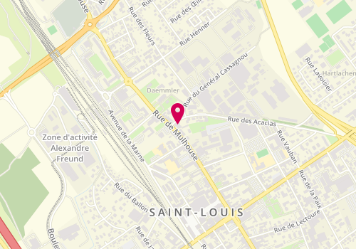 Plan de Christelle CLAUSS Immobilier Saint Louis, 51 Rue de Mulhouse, 68300 Saint-Louis