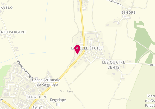 Plan de Jérôme SENECAUX - Conseiller immobilier IAD France, 29 Bis Route de l'Hippodrome, 56860 Séné