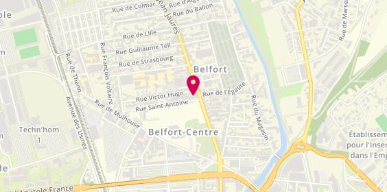 Plan de CENTURY 21 Agence du Théâtre, 2A Rue Saint-Antoine, 90000 Belfort