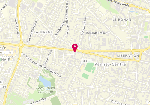 Plan de Mon Chasseur Immo - Florence MILHADE, 1 Bis avenue de la Marne, 56000 Vannes