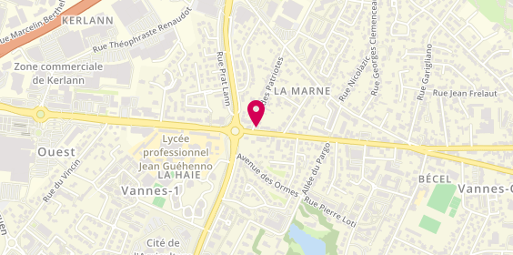 Plan de Holimmo, Angle
40 Avenue de la Marne
Rue des Patriotes, 56000 Vannes, France