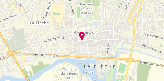 Plan de La Flèche Immobilier, 23 Rue Carnot, 72200 La Flèche