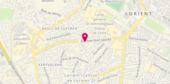 Plan de NOZAHIC Brigitte, 62 avenue Jean Jaurès, 56100 Lorient