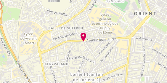 Plan de Laforet Immobilier, 2 Rue Jean de Merville, 56100 Lorient