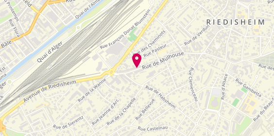 Plan de Groupe Joffre Immobilier, 18, 20 Rue de Mulhouse
54 Rue Bartholdi, 68400 Riedisheim
