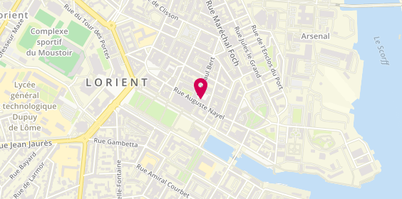 Plan de Ruseff & Latruffe Immobilier, 19 Rue Paul Bert, 56100 Lorient